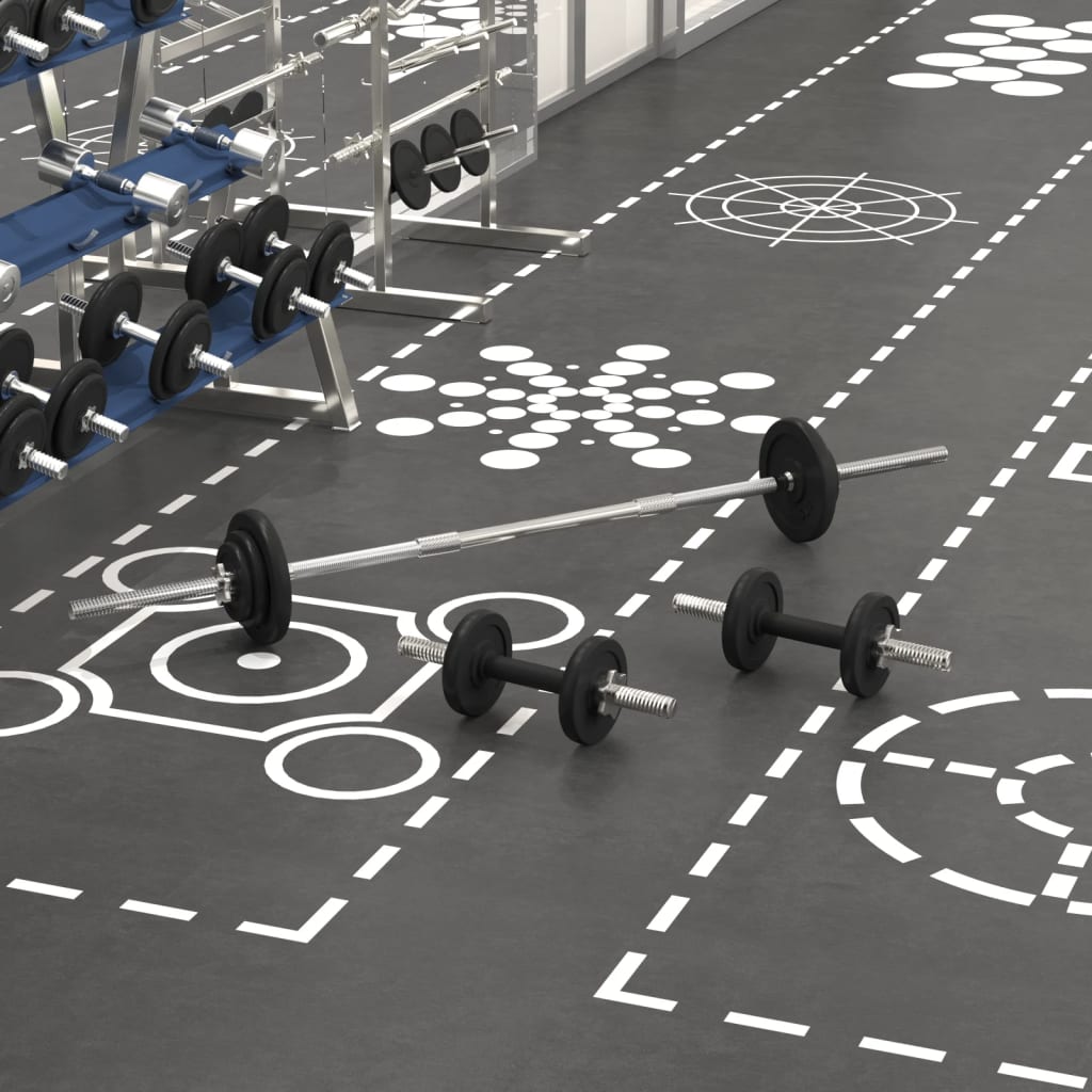 Set Bilanciere e Manubri 30 kg in Ghisa 93631