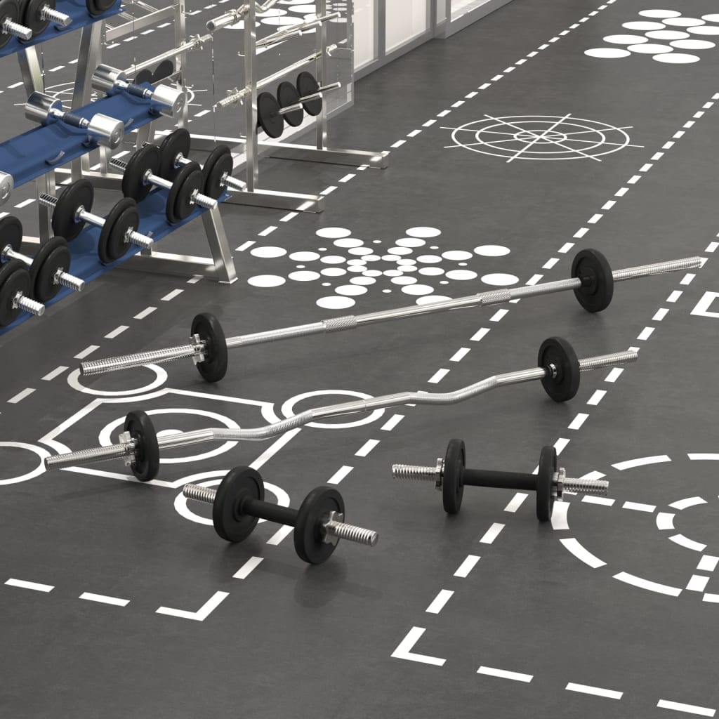 Set Bilanciere e Manubri 30 kg in Ghisa 93634