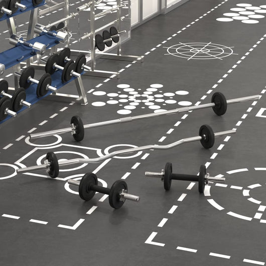 Set Bilanciere e Manubri 30 kg in Ghisa 93634