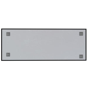 Lavagna Magnetica a Parete Nera 80x30 cm Vetro Temperato 347931