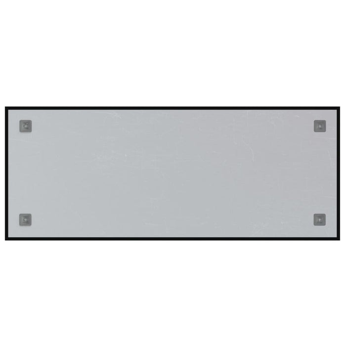 Lavagna Magnetica a Parete Nera 100x40 cm Vetro Temperato cod mxl 66548