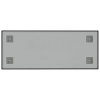 Lavagna Magnetica a Parete Nera 50x20 cm Vetro Temperato 347937