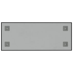 Lavagna Magnetica a Parete Nera 50x20 cm Vetro Temperato 347937