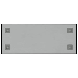 Lavagna Magnetica a Parete Nera 50x20 cm Vetro Temperato cod mxl 66532