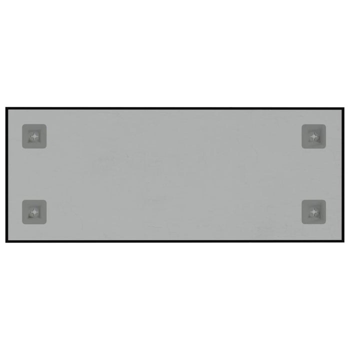 Lavagna magnetica lavagna scuola casa ufficio parete 50 x 20 cm vetro temperato nero 02_0045468