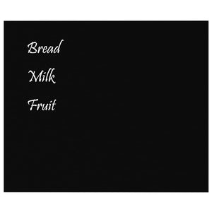 Lavagna Magnetica a Parete Nera 60x50 cm Vetro Temperato 347939