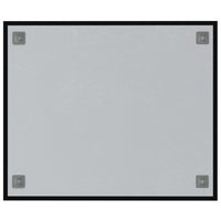 Lavagna Magnetica a Parete Nera 60x50 cm Vetro Temperato 347939