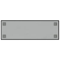 Lavagna Magnetica a Parete Nera 60x20 cm Vetro Temperato 347942