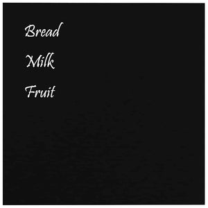 Lavagna Magnetica a Parete Nera 60x60 cm Vetro Temperato