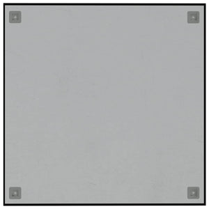 Lavagna Magnetica a Parete Nera 60x60 cm Vetro Temperato