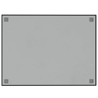 Lavagna Magnetica a Parete Nera 80x60 cm Vetro Temperato 347945