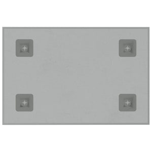 Lavagna Magnetica a Parete Bianca 40x30 cm Vetro Temperato 347948