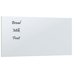 Lavagna Magnetica a Parete Bianca 60x30 cm Vetro Temperato 347949