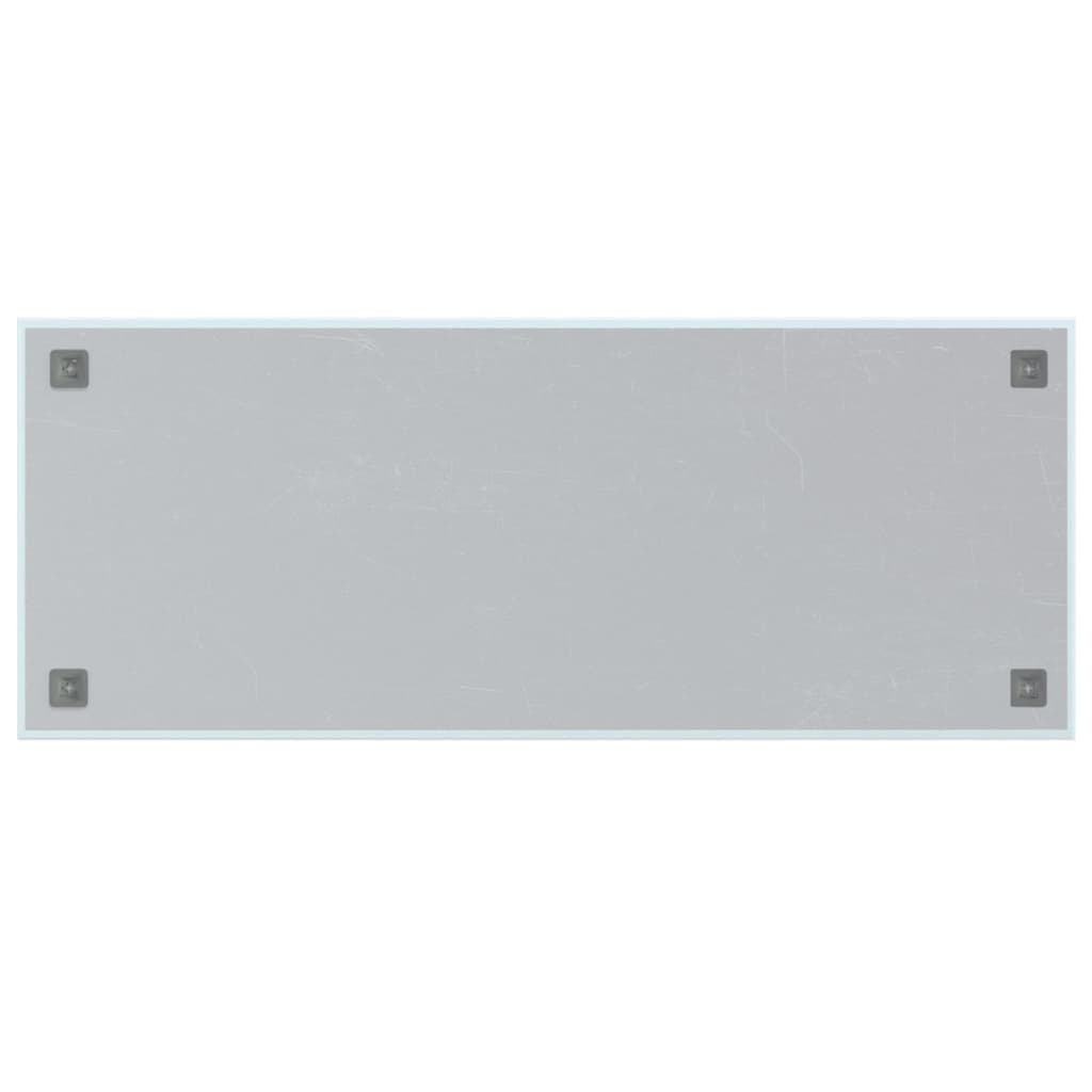 Lavagna Magnetica a Parete Bianca 100x40 cm Vetro Temperato 347955
