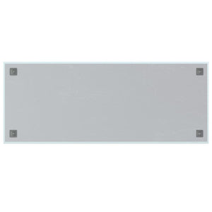 Lavagna Magnetica a Parete Bianca 100x40 cm Vetro Temperato 347955