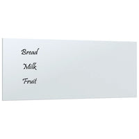 Lavagna Magnetica a Parete Bianca 50x20 cm Vetro Temperato 347956