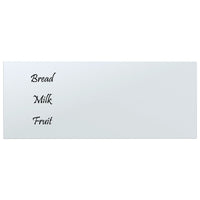 Lavagna Magnetica a Parete Bianca 50x20 cm Vetro Temperato 347956