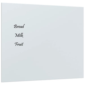 Lavagna Magnetica a Parete Bianca 60x50 cm Vetro Temperato 347958