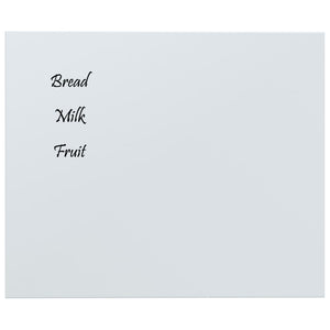 Lavagna Magnetica a Parete Bianca 60x50 cm Vetro Temperato 347958