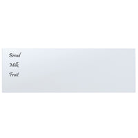 Lavagna Magnetica a Parete Bianca 60x20 cm Vetro Temperato 347961