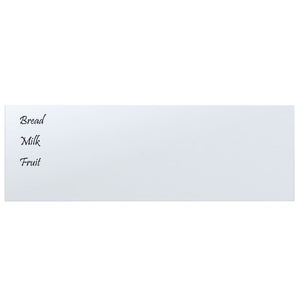 Lavagna Magnetica a Parete Bianca 60x20 cm Vetro Temperato 347961