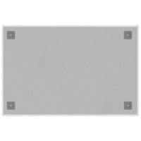 Lavagna Magnetica a Parete Bianca 60x40 cm Vetro Temperato 347962