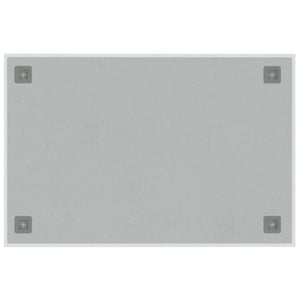 Lavagna Magnetica a Parete Bianca 60x40 cm Vetro Temperato 347962