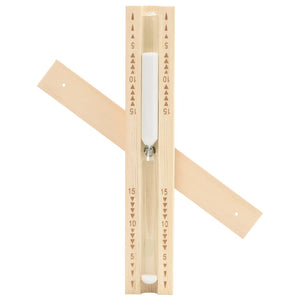 Set Timer Igrotermografo e Clessidra Sauna 2 in 1 Massello Pino 51686