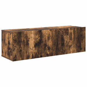 Set Mobili Porta TV 3 pz-Set di 3 Credenza per TV Rovere Fumo in Legno Multistrato 470009