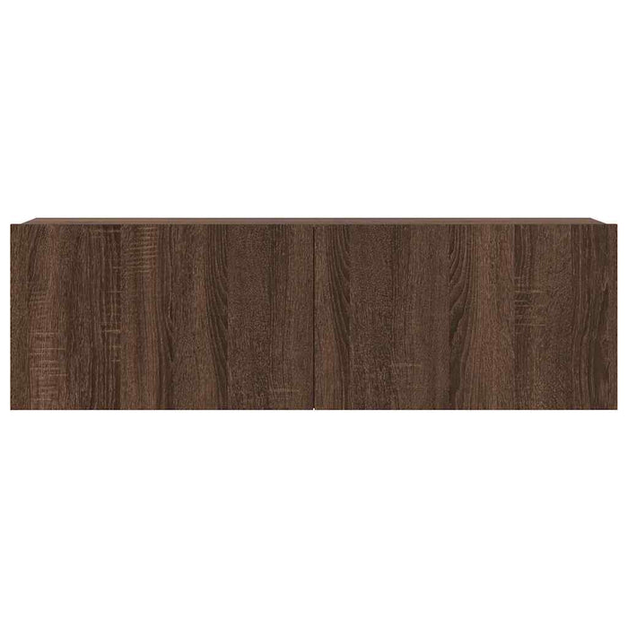 Set Mobili Porta TV 3 pz Rovere Marrone in Legno Multistrato 3120229