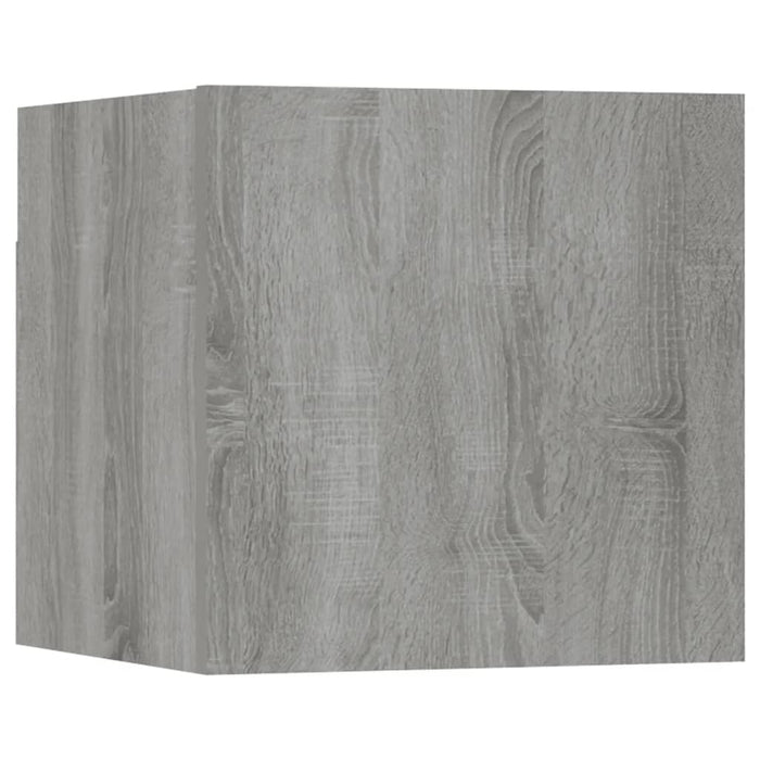 Armadietti TV a Parete 8 pz Grigio Sonoma 30,5x30x30 cm 3120324