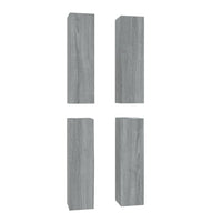 Mobili TV 4 pz Grigio Sonoma 30,5x30x110cm in Legno Multistrato 3120333