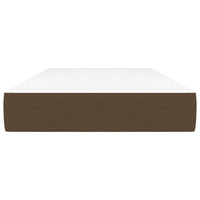 Materasso a Molle Insacchettate Marrone Scuro 80x200x20 cm