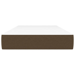 Materasso a Molle Insacchettate Marrone Scuro 80x200x20 cm