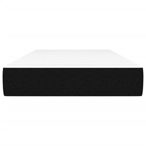 Materasso a Molle Insacchettate Nero 90x190x20 cm in Tessuto 347696