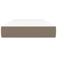 Materasso a Molle Grigio Tortora 90x190x20 cm in Tessuto