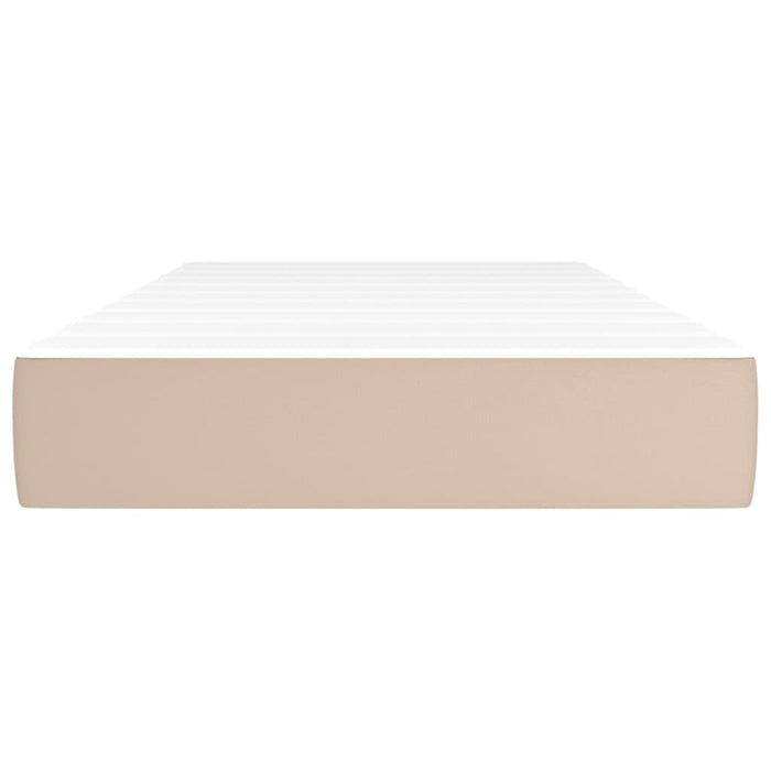 Materasso a Molle Cappuccino 90x190x20 cm in Similpelle 347707