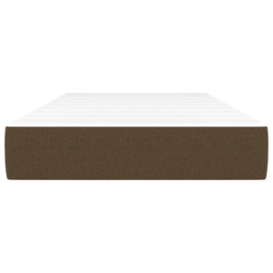 Materasso a Molle Insacchettate Marrone Scuro 90x200x20 cm