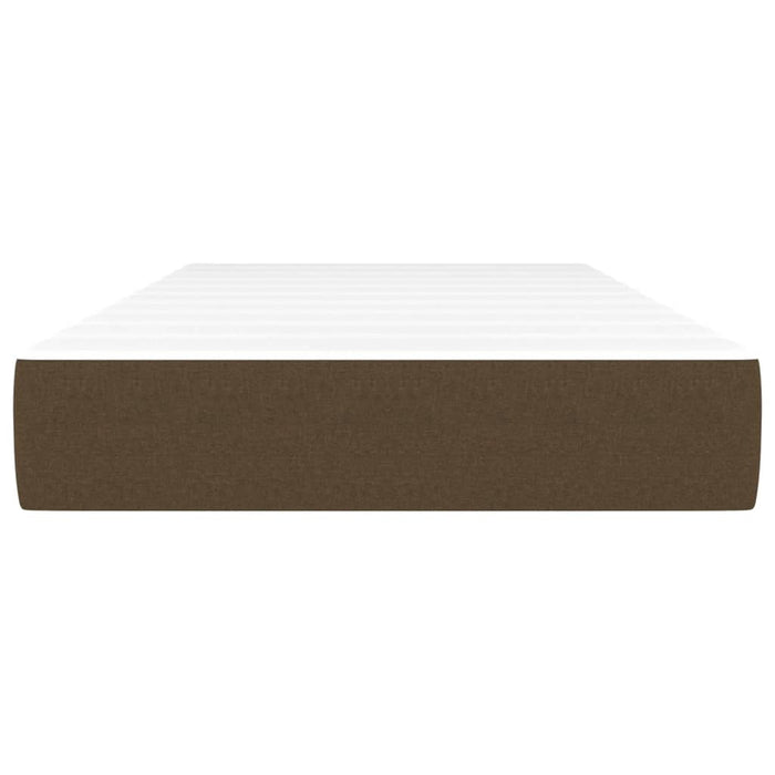 Materasso a Molle Insacchettate Marrone Scuro 90x200x20 cm