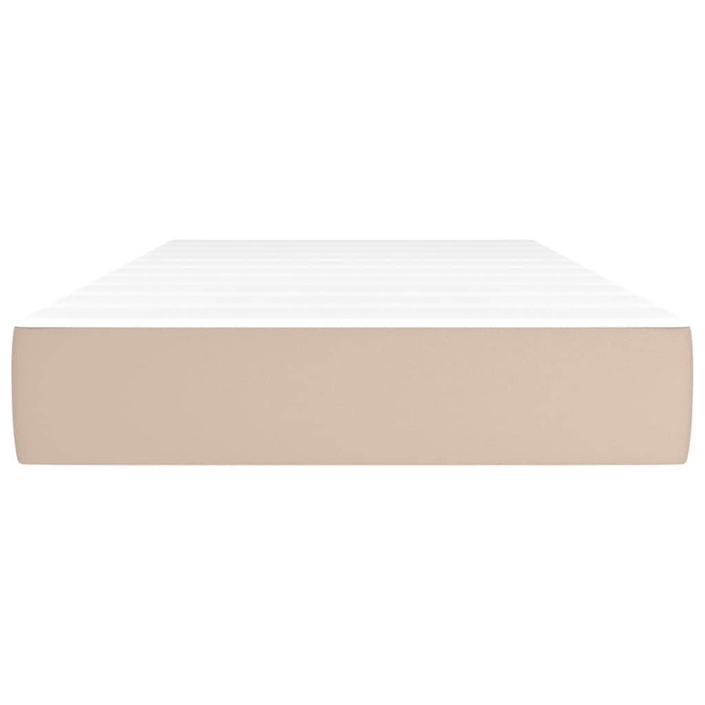 Materasso a Molle Cappuccino 90x200x20 cm in Similpelle 347727