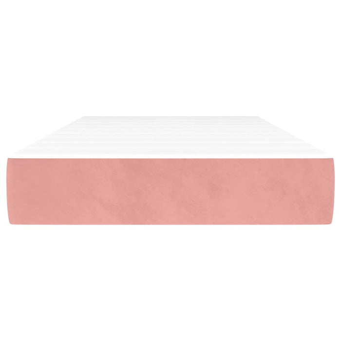 Materasso a Molle Insacchettate Rosa 90x200x20 cm in Velluto 347733