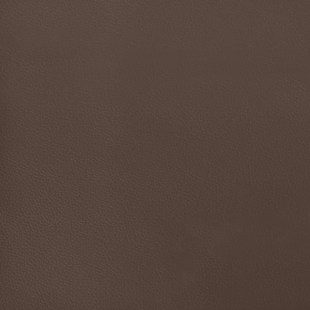 Materasso a Molle Marrone 140x190x20 cm in Similpelle 347785