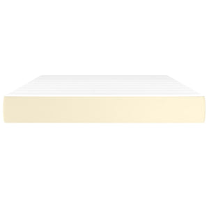 Materasso a Molle Crema 140x200x20 cm in Similpelle 347804
