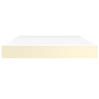 Materasso a Molle Crema 140x200x20 cm in Similpelle 347804