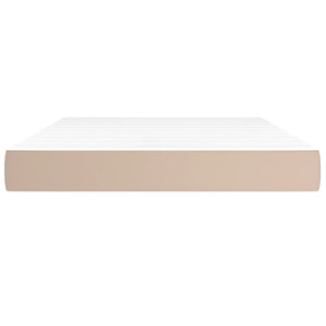 Materasso a Molle Cappuccino 140x200x20 cm in Similpelle 347807