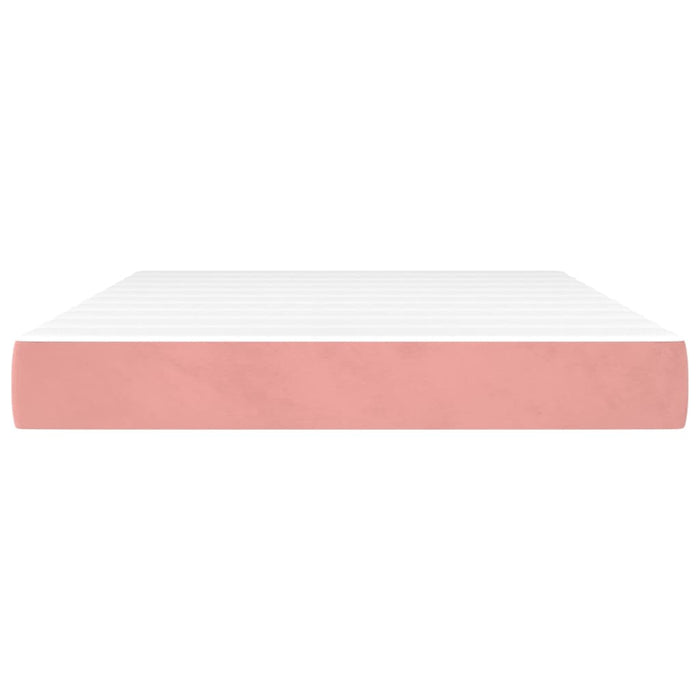 Materasso a Molle Insacchettate Rosa 140x200x20 cm in Velluto 347813