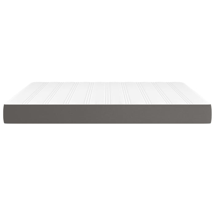 Materasso a Molle Grigio 160x200x20 cm in Similpelle