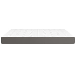 Materasso a Molle Grigio 160x200x20 cm in Similpelle 347826