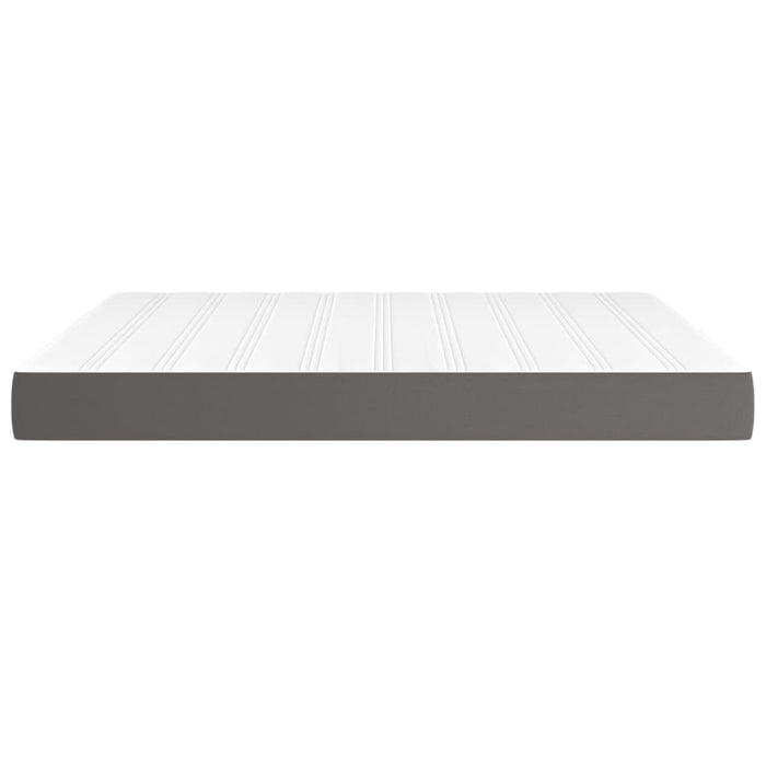 Materasso a Molle Grigio 180x200x20 cm in Similpelle 347846