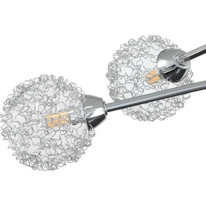 Lampada da Soffitto con Paralumi in Rete per 5 Luci LED G9 337909